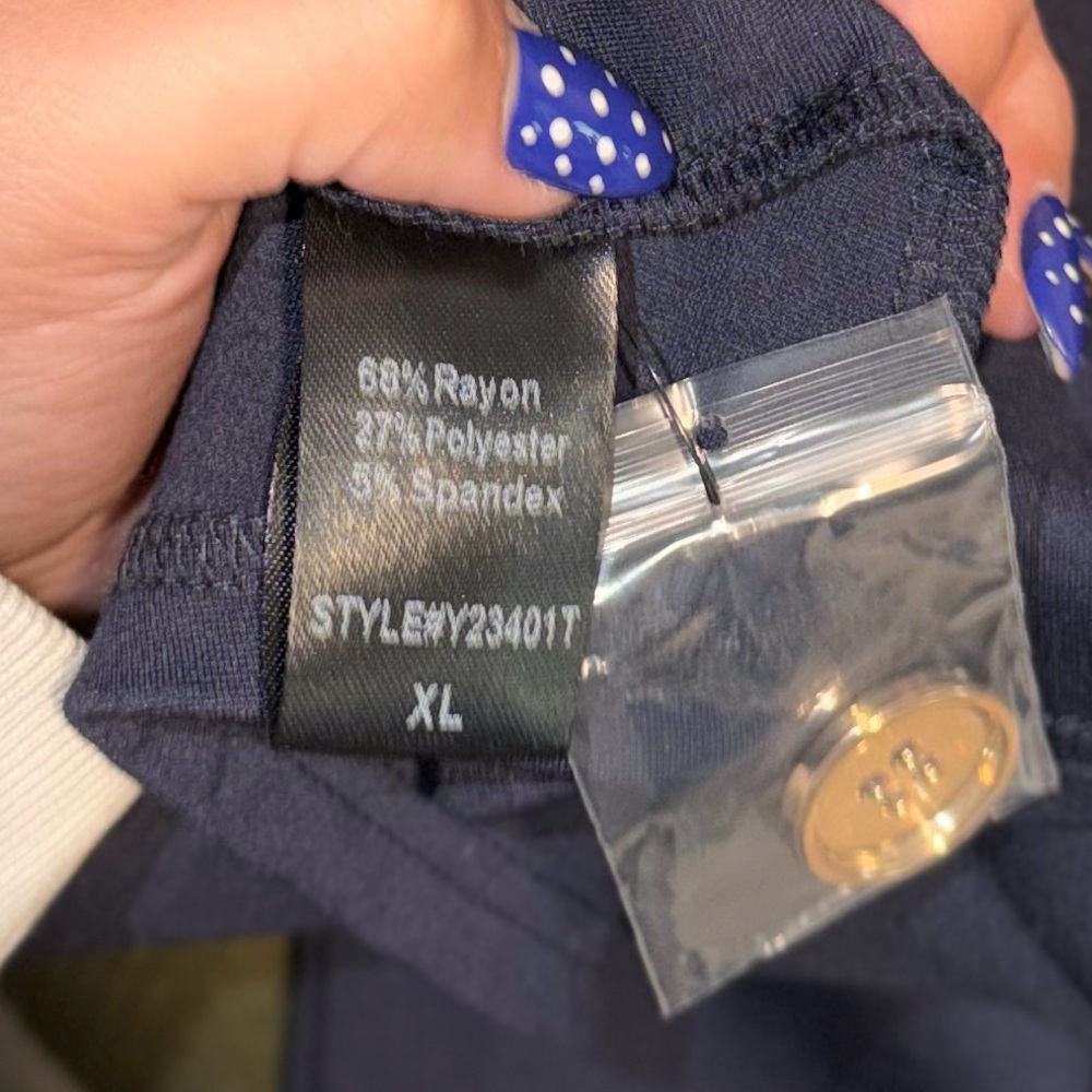 Tuckernuck Miranda Off Shoulder Top In Navy Blue Size XL - Picture 5 of 6